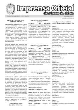 Imprensa Oficial - Prefeitura de Atibaia