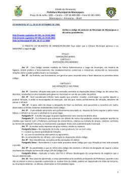 Estado do Amazonas Prefeitura Municipal de Manacapuru Pra&ccedil;a 16