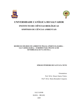 Res&iacute;duos s&oacute;lidos em ambiente praial