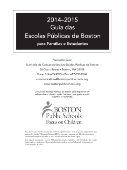 2014&ndash;2015 Guia das Escolas P&uacute;blicas de Boston
