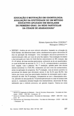 Portugu&ecirc;s - Revista de Odontologia da UNESP
