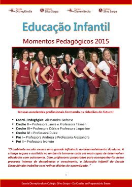 PORTF&Oacute;LIO EDUC INFANTIL 2015_AlunosNovos