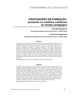 Veja o Artigo - Curr&iacute;culo sem Fronteiras