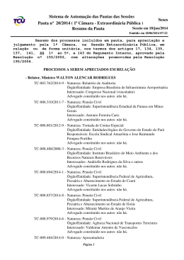Sistema de Automação das Pautas das Sessõ