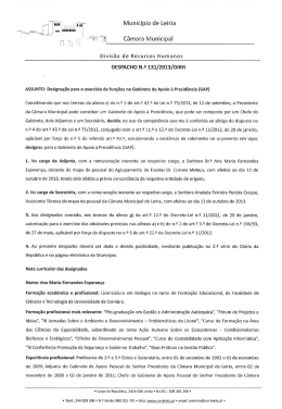Despacho n.º 131-2013 - Câmara Municipal de Leiria