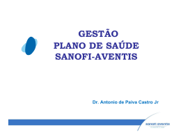 GESTÃO PLANO DE SAÚDE SANOFI-AVENTIS