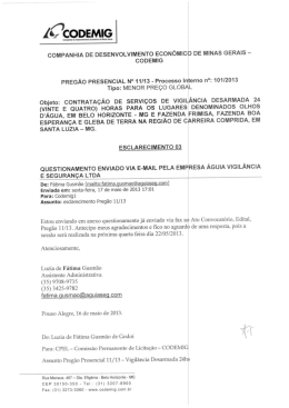 esclarecimento n&ordm; 03