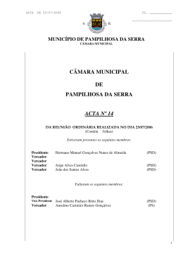 - C&acirc;mara Municipal de Pampilhosa da Serra