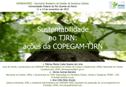 ações da COPEGAM-TJRN - Portal de Meio Ambiente da UFRN