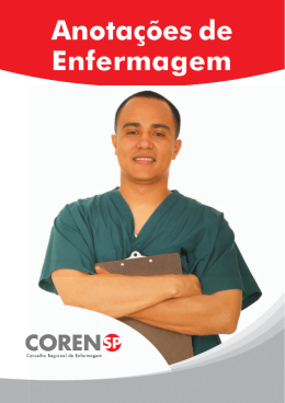 Manual - Anota&ccedil;&otilde;es de Enfermagem - COREN-SP