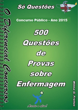 Quest&otilde;es De Provas Sobre Enfermagem