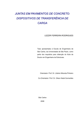 juntas em pavimentos de concreto - Biblioteca Digital de Teses e