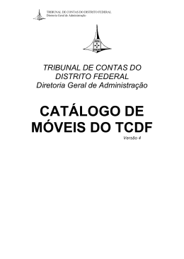 Catálogo de Móveis do TCDF
