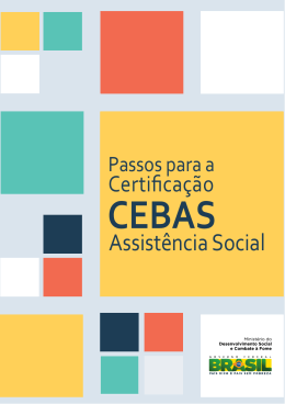 Passos para a Certificação CEBAS - Assistência Social