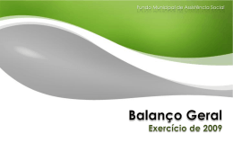 Fundo Municipal de Assist&ecirc;ncia Social