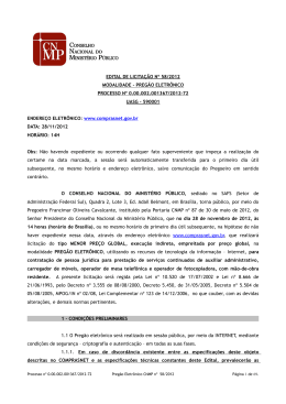 PREGÃO ELETRONICO 58 - 2012 - AUXILIAR ADMINISTRATIVO