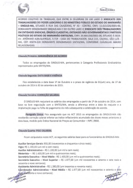 Acordo Coletivo de Trabalho - sindjus-ma