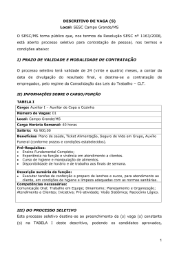 SELE&Ccedil;&Atilde;O DE AUXILIAR ADMINISTRATIVO II