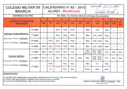 coLEGIo MILITAR DE cALENDARIo 4a AE