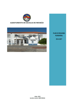 plano de melhoria teip 14/15 - Agrupamento de Escolas de Mour&atilde;o