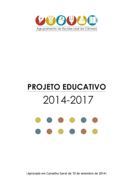 Projeto Educativo 2014/2017 - Agrupamento de Escolas Leal da