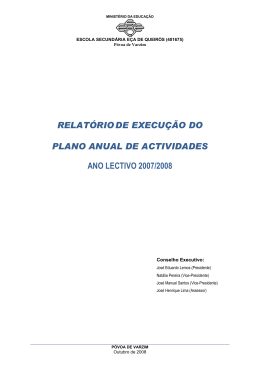 ano lectivo 2007/2008 - Escola Secund&aacute;ria E&ccedil;a de Queir&oacute;s