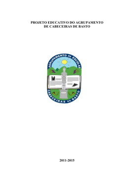 Projeto Educativo - Agrupamento de Escolas de Cabeceiras de Basto