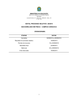 Edital Bacharelado Fisica 29-2014 - Física