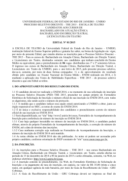 Edital - UNIRIO