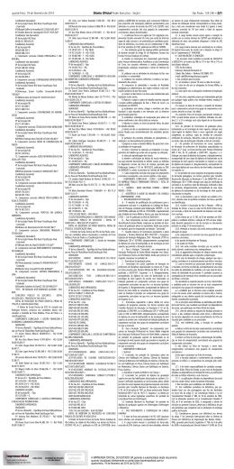 quarta-feira, 19 de fevereiro de 2014 Di&aacute;rio Oficial Poder Executivo