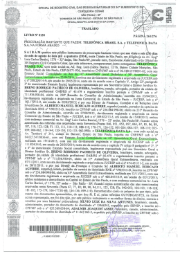 Procura&ccedil;&atilde;o &ndash; Vivo S.A - CRA-MG