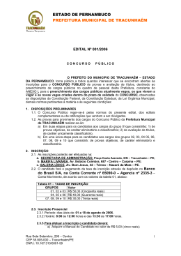 ESTADO DE PERNAMBUCO PREFEITURA MUNICIPAL