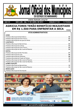 Edi&ccedil;&atilde;o N&ordm;: 930