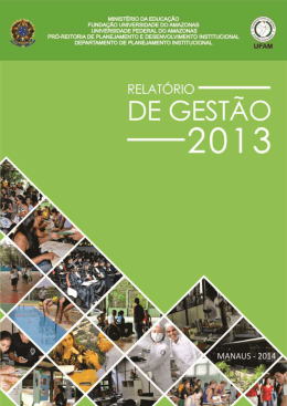 FUA &ndash; RELAT&Oacute;RIO DE GEST&Atilde;O 2013 - FCA
