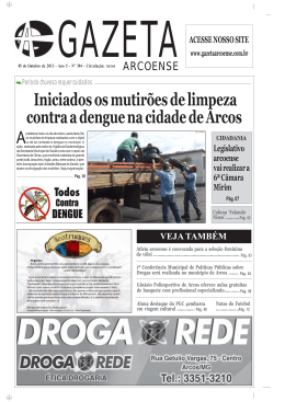 Jornal Gazeta Arcoense nº 394