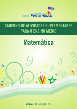 Matemática - RedeCompras - Governo do Estado de Pernambuco