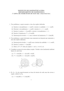 Lista de exercícios 2