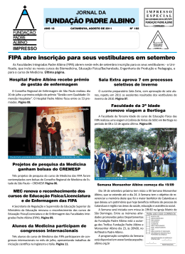 Agosto/2011 - Funda&ccedil;&atilde;o Padre Albino