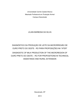 L&Iacute;LIAN BARBOSA DA SILVA DIAGN&Oacute;STICO DA