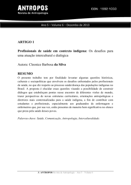 ARTIGO 1 Profissionais de sa&uacute;de em contexto