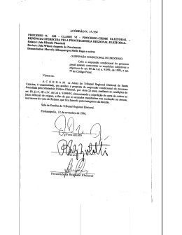 AC&Oacute;RD&Atilde;O N. 14.550 - Tribunal Regional Eleitoral de Santa Catarina