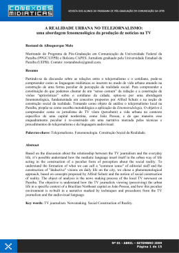 Rostand Melo - A realidade urbana no telejornalismo OK