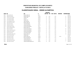 edital n&ordm; 01/2012 classifica&ccedil;&atilde;o geral - ordem alfab&eacute;tica