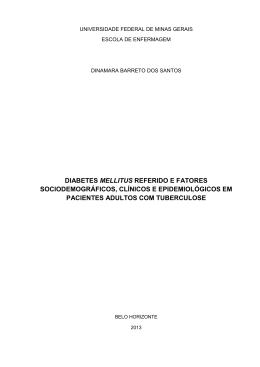 diabetes mellitus referido e fatores sociodemogr&aacute;ficos, cl&iacute;nicos e