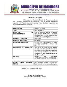 Edital em PDF com fotos