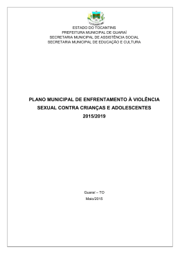 plano municipal de enfrentamento &agrave; viol&ecirc;ncia sexual contra