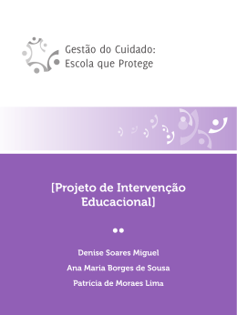 Projeto de Interven&ccedil;&atilde;o Educacional I