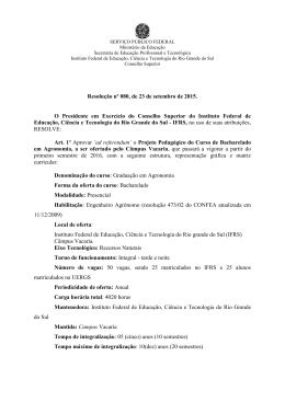 Resolução nº 080, de 23 de setembro de 2015. O Presidente