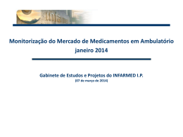 An&aacute;lise do mercado do medicamento em Portugal janeiro