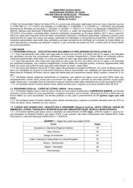 Edital - Vestibular